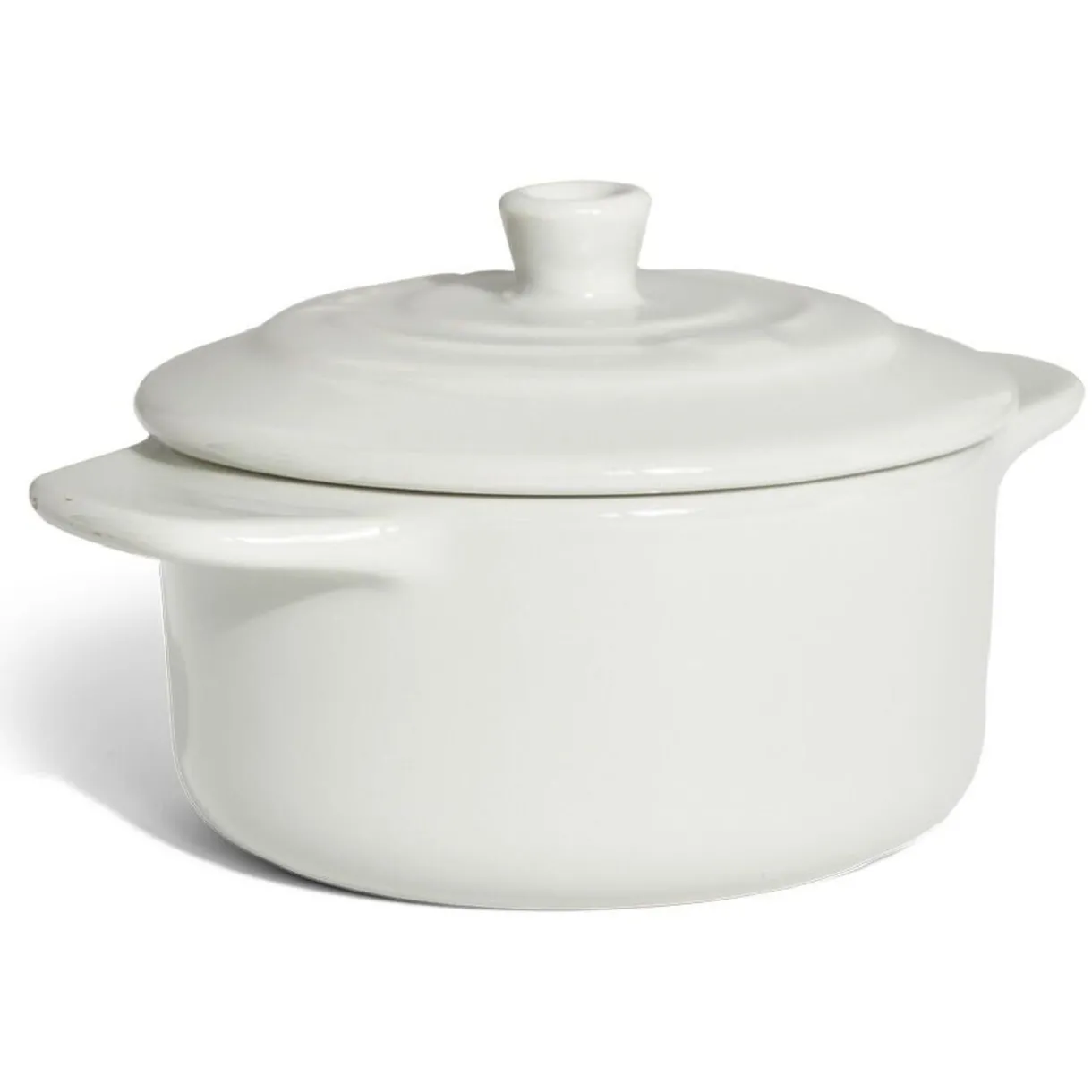 Gifi Mini cocotte individuelle en céramique avec couvercle - gris ou blanc Online
