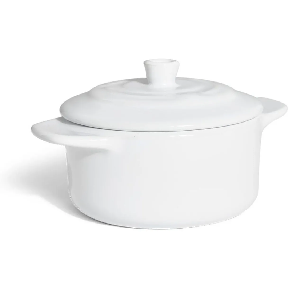Gifi Mini cocotte individuelle en céramique avec couvercle - gris ou blanc Online