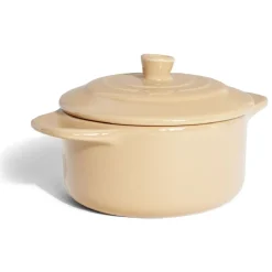 Gifi Mini cocotte individuelle en céramique avec couvercle - marron clair ou foncé Discount