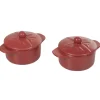 Gifi Minis cocottes rouges mat avec couvercle x2 Outlet