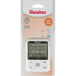 Gifi Minuteur double Metaltex digital aimanté avec support 24 H Best