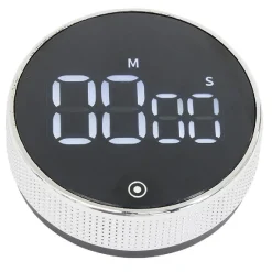 Gifi Minuteur numérique magnétique noir Ø7,8x2,7cm Hot