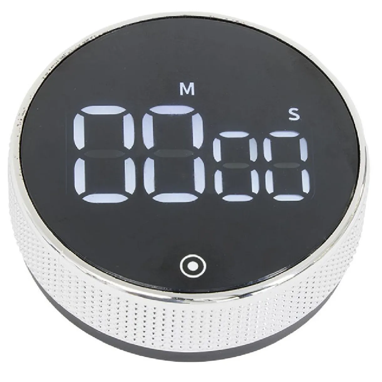 Gifi Minuteur numérique magnétique noir Ø7,8x2,7cm Hot