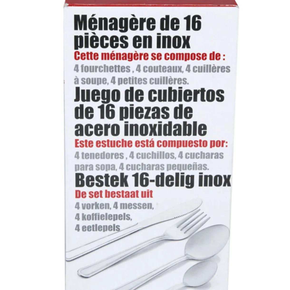 Gifi Ménagère 16 pièces
