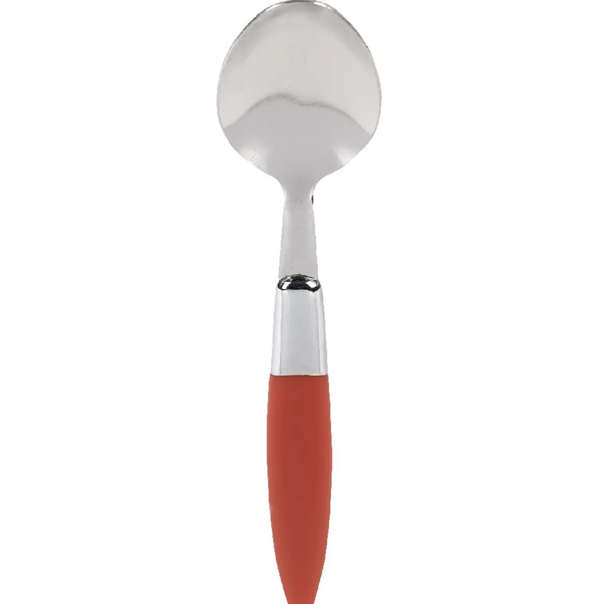 Gifi Ménagère 24 pièces avec support inox manche plastique rouge