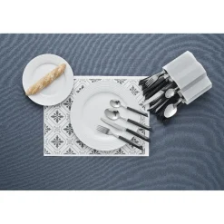 Gifi Ménagère 24 pièces et support de rangement blanc Outlet