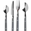 Gifi Ménagère 16 pièces inox manche plastique gris