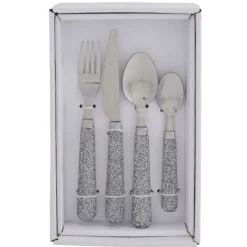 Gifi Ménagère 24 pièces paillettes argenté Hot
