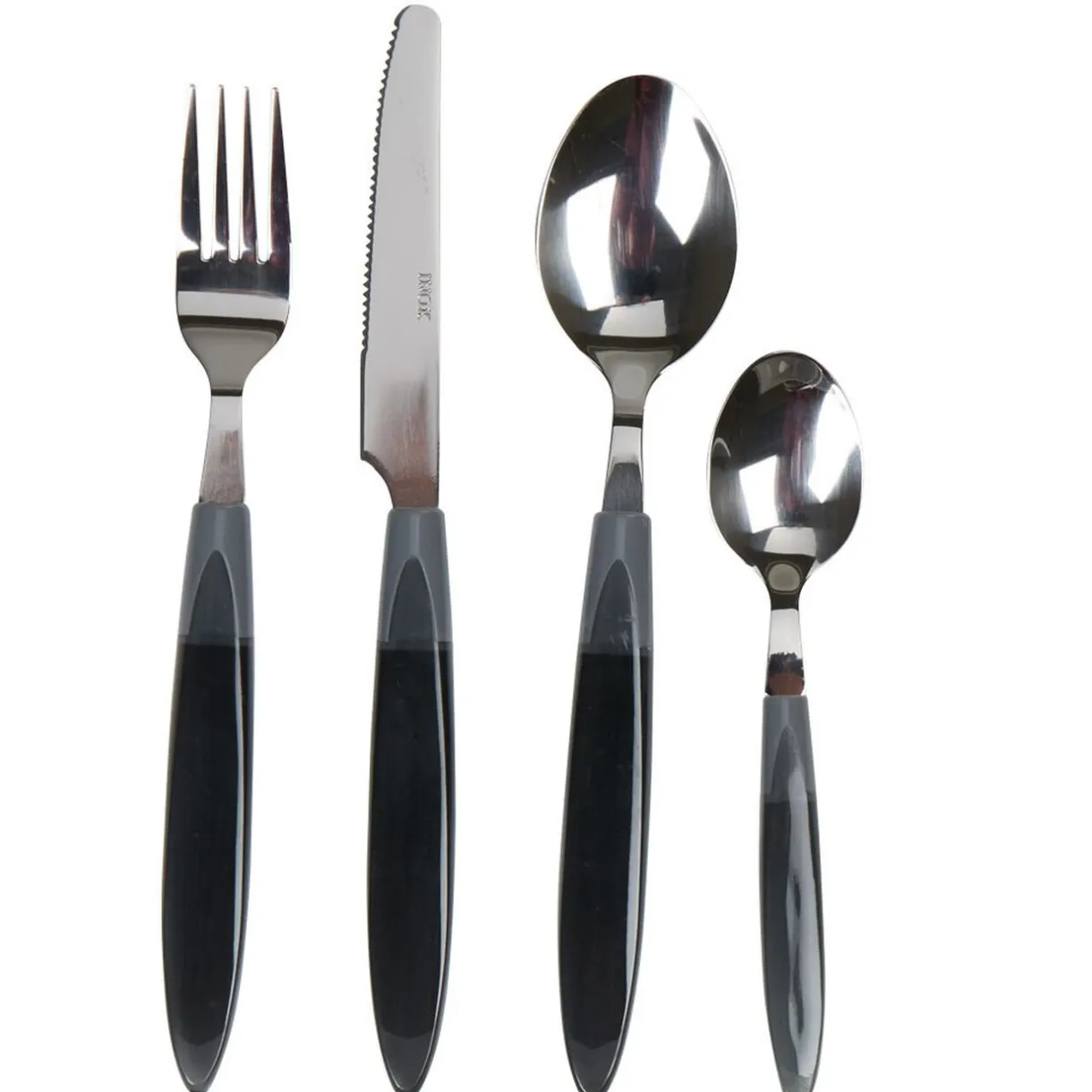 Gifi Ménagère 24 pièces transparent gris Hot