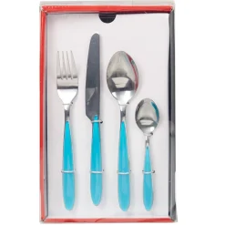 Gifi Ménagère 24 pièces turquoise Sale