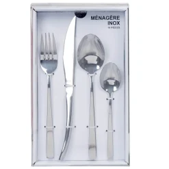 Gifi Ménagère hotelière inox argenté 16 pièces