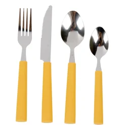 Gifi Ménagère inox 16 pièces moutarde Clearance