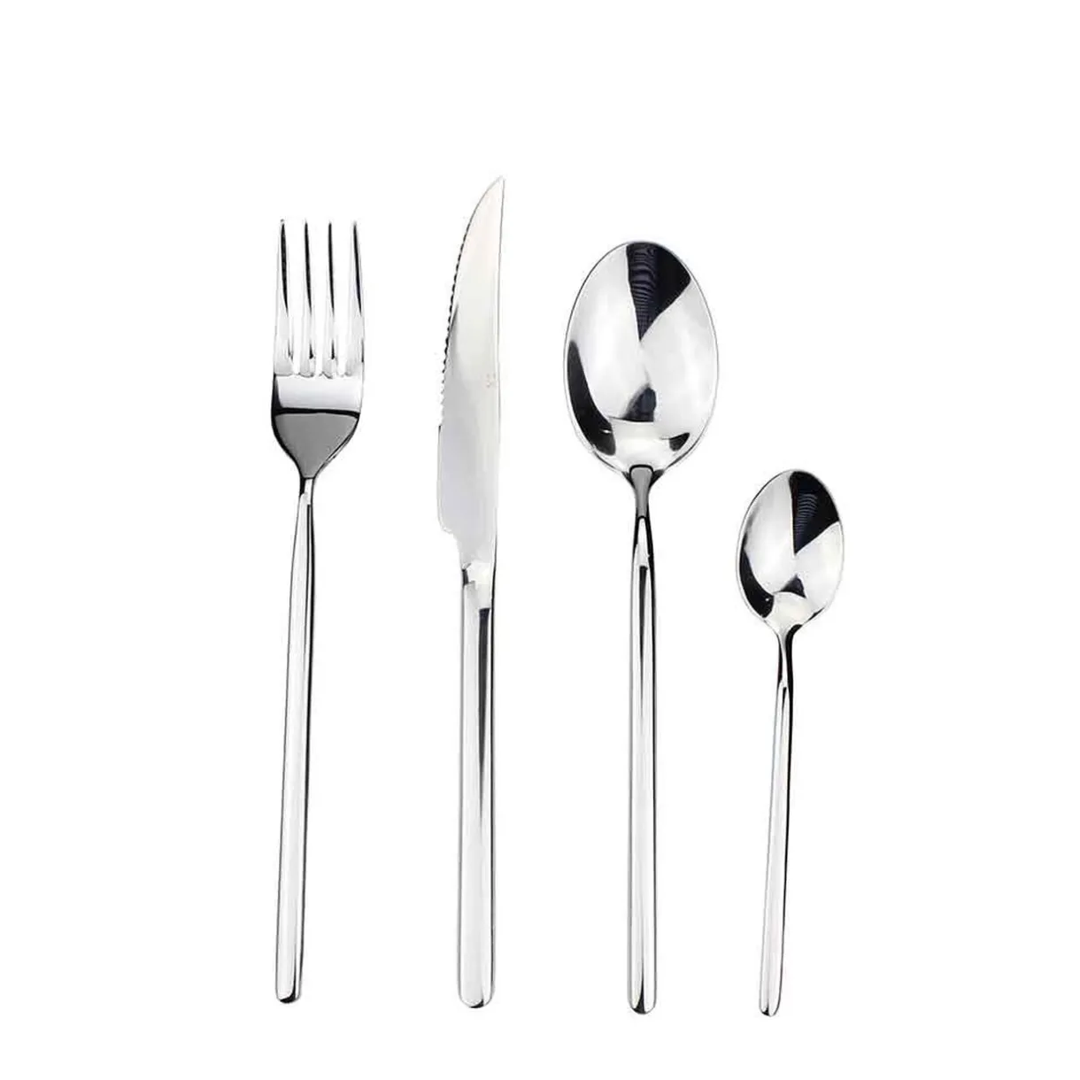 Gifi Ménagère moderne en inox 24 pièces