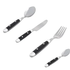 Gifi Ménagère noir et argent Bastille 24 pièces Sale