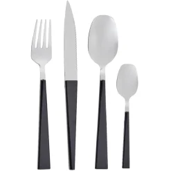 Gifi Ménagère scandinave 24 pièces noir Online
