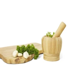 Gifi Mortier en bambou H14,5cm