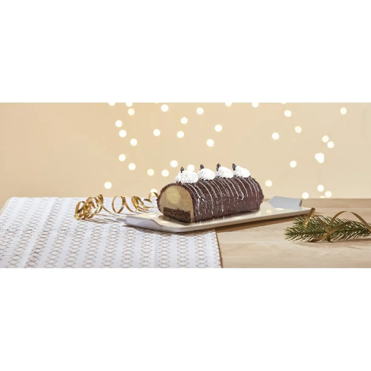 Gifi Moule à bûche argenté