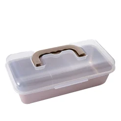 Gifi Moule à cake anti adhérent couvercle de transport 30,4x15,3xH6,2cm Outlet