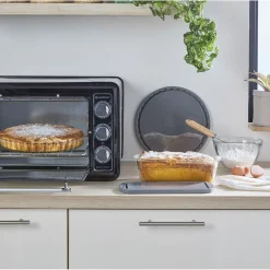 Gifi Moule à cake en verre avec couvercle gris Clearance