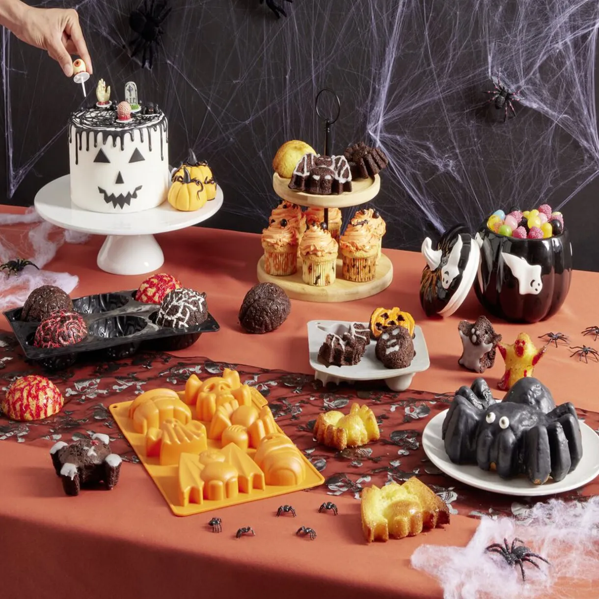 Gifi Moule 6 gateaux forme Halloween orange Best