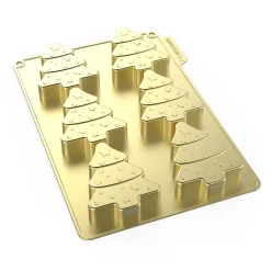 Gifi Moule à gâteau forme sapin de Noël x 6 en silicone Clearance