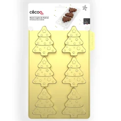Gifi Moule à gâteau forme sapin de Noël x 6 en silicone Clearance