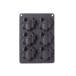 Gifi Moule à gâteau Halloween silicone noir 27x18xH3cm