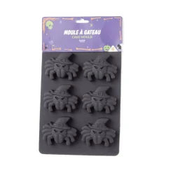 Gifi Moule à gâteau Halloween silicone forme araignée 27x18xH3cm Hot