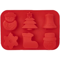 Gifi Moule à gâteau thème Noël rouge Discount
