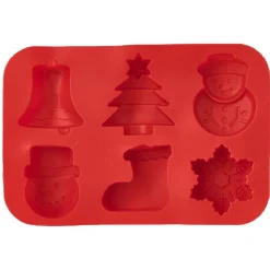 Gifi Moule à gâteau thème Noël rouge Discount