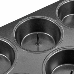Gifi Moule à muffin coeur coulant en métal x12