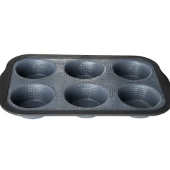 Gifi Moule à muffins gris et noir x6 Hot