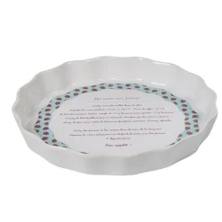 Gifi Moule à tarte céramique blanc multicolore Hot