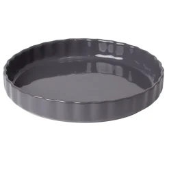 Gifi Moule à tarte en céramique gris