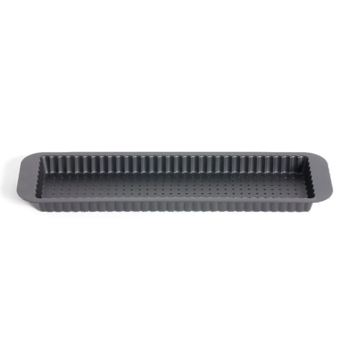 Gifi Moule à tarte rétractable acier perforé noir 35x11xH2,5cm Discount