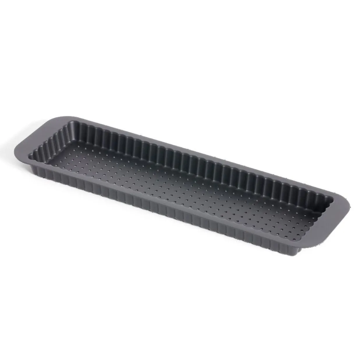 Gifi Moule à tarte rétractable acier perforé noir 35x11xH2,5cm Discount