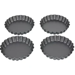 Gifi Moule à tartelette revêtement antiadhésif Ø12cm x4 New