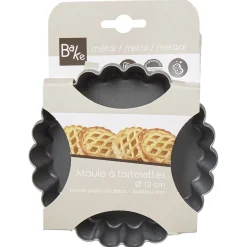Gifi Moule à tartelette revêtement antiadhésif Ø12cm x4 New