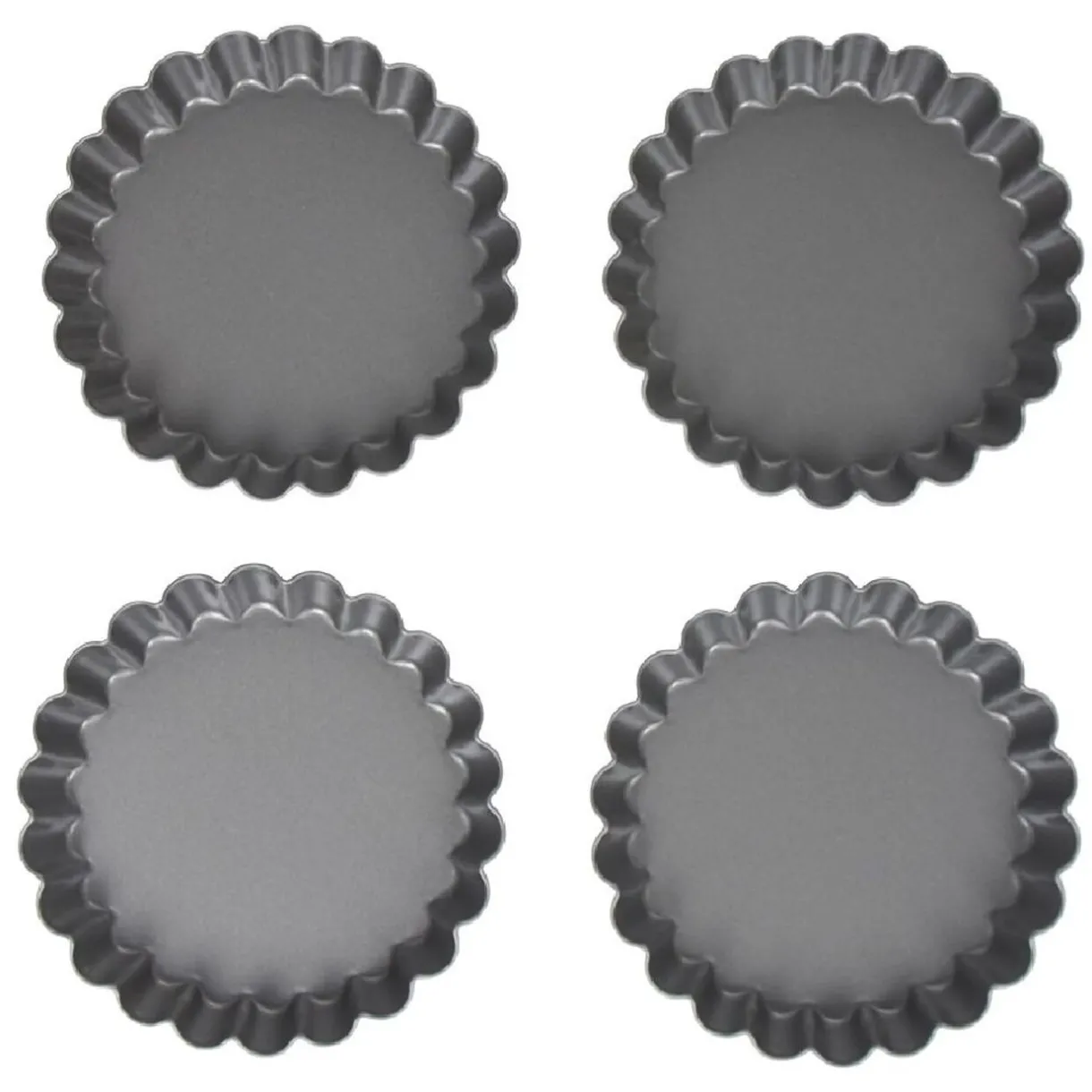 Gifi Moule à tartelette revêtement antiadhésif Ø12cm x4 New