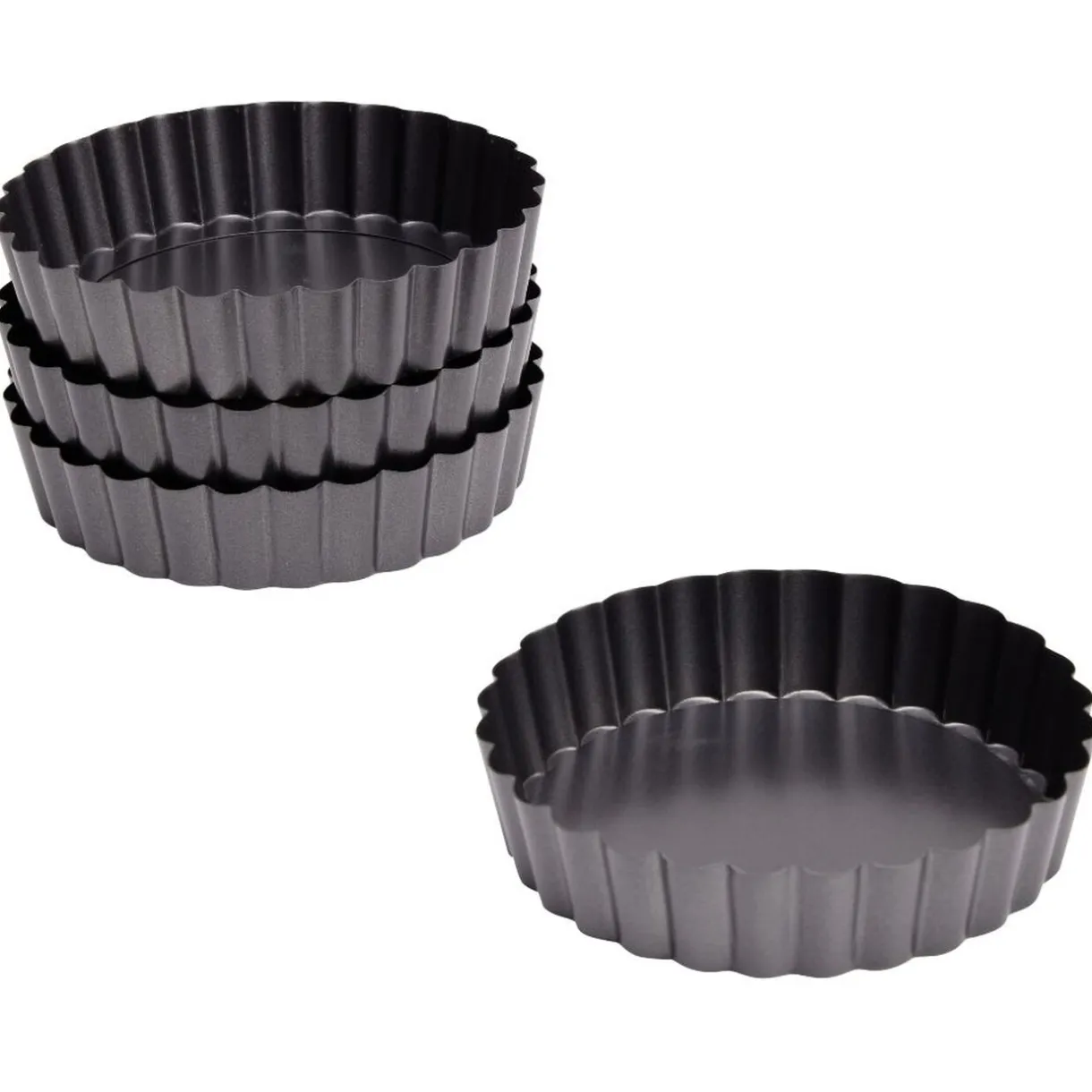 Gifi moule à tartelette x 4 fond amovible Outlet