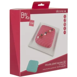 Gifi Moule carré pixel 3D silicone vert New