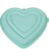 Gifi Moule coeur 3D silicone vert