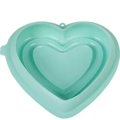 Gifi Moule coeur 3D silicone vert