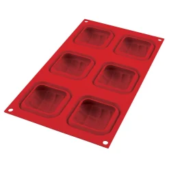 Gifi Moule en silicone 3D 6 minis coussins rouge Discount