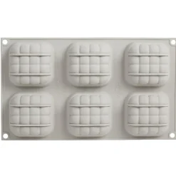 Gifi Moule en silicone 3D 6 minis coussins rouge Discount