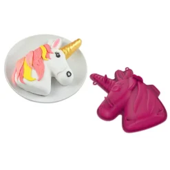 Gifi Moule licorne 3D silicone rouge Outlet