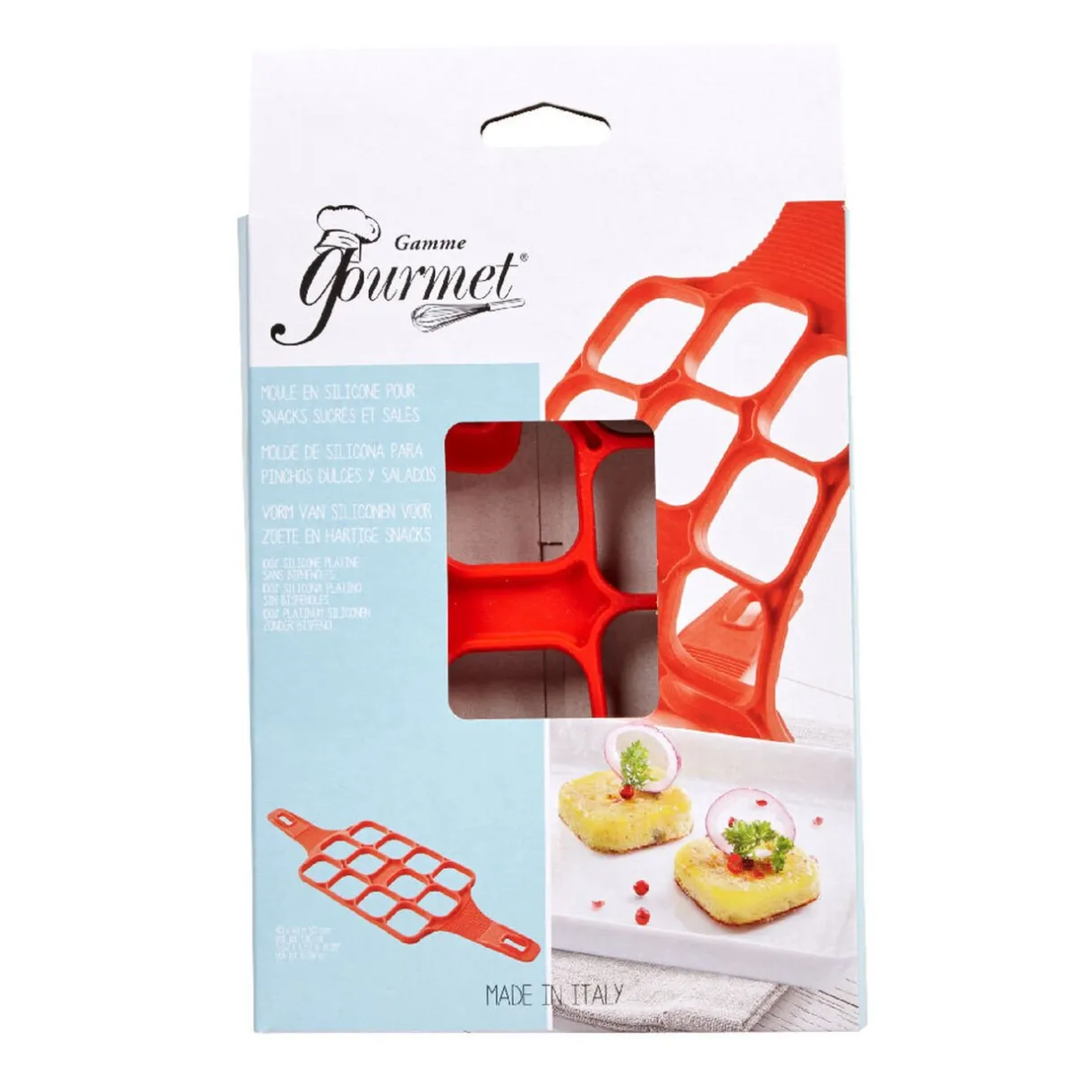 Gifi Moule mini-pancakes carré rouge Discount