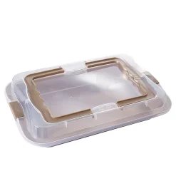 Gifi Moule rectangulaire anti adhérent avec couvercle de transport