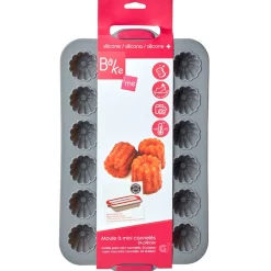 Gifi Moule silicone gris 24 cannelés structure métal Outlet