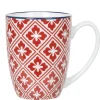 Gifi Mug design carreaux de ciment rouge blanc Hot